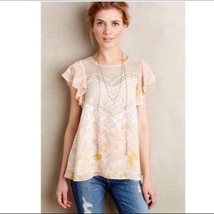 Anthropologie Flores Fluttered Top by HD in Paris